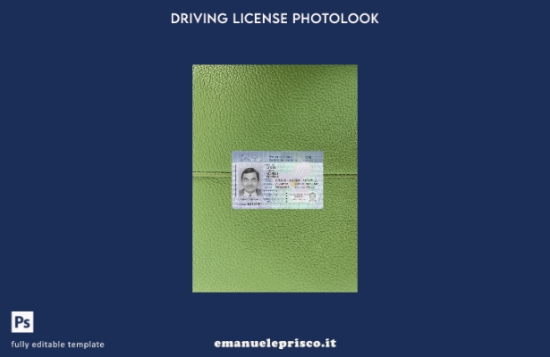 modello frontale photolook versione Canada Ontario DL ( presente) in stile verif